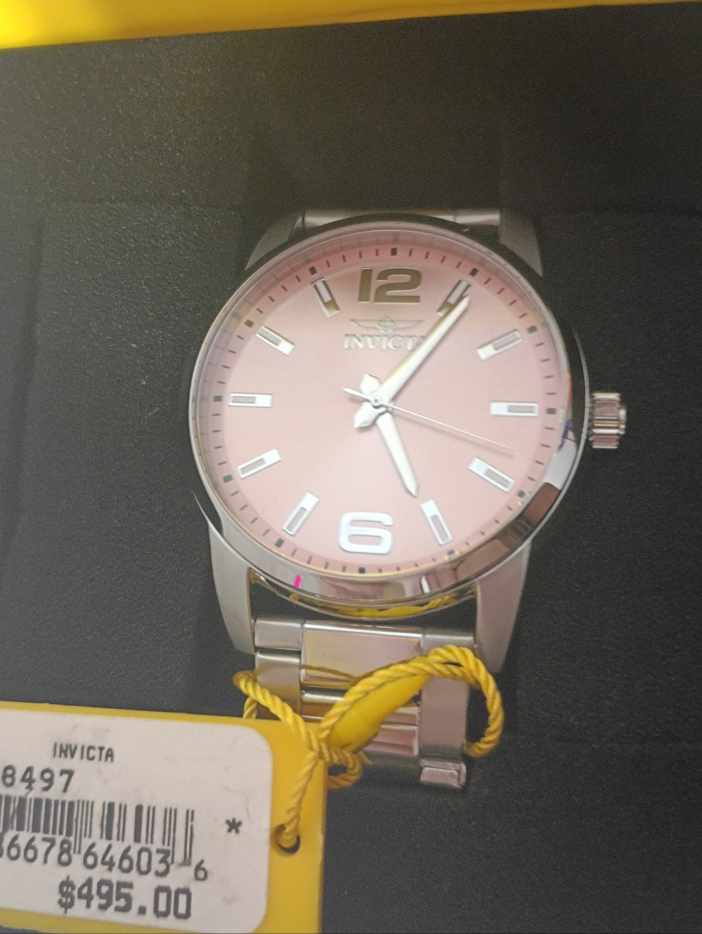 Invicta Celestial Quartz Pink Dial Watch  Nwt